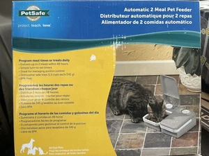 NEW PetSafe Eatwell Automatic 2 Meal Pet Feeder Dog Cat Food Dispenser BPA Free - Picture 1 of 3