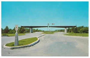 International Peace Garden Entrance Boissevain Manitoba Border Crossing Postcard - Picture 1 of 2
