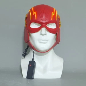 Cosplay The Flash Movie Barry Allen Led Helmet Superhero Halloween Masks Props - Picture 1 of 12