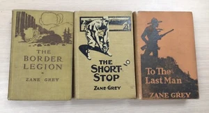 Lot of 3 Zane Grey Western Novels, Published 1914, 1916, 1922 - Picture 1 of 10