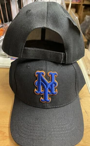 New York Mets Black Baseball Hat New adjustable fit - Picture 1 of 1