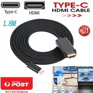 1.8M USB-C To HDMI Cable Type-C 4K Adapter For iPhone 15 Macbook Samsung Huawei - Picture 1 of 12