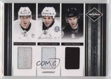 2011-12 Limited Trios Materials /99 Martin St Louis Teddy Purcell #14 HOF