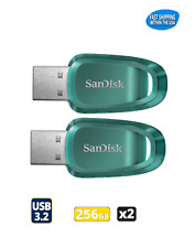 SanDisk Ultra Eco 256GB USB 3.2 Flash Drive Memory Stick  Computers & Laptops x2