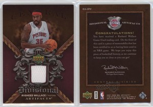2007-08 Upper Deck Artifacts Divisional Red /100 Rasheed Wallace #DA-RW