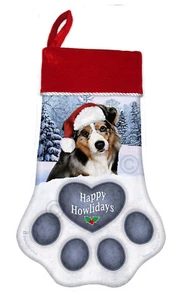 Medias de Navidad - Pastor Australiano Merle Azul - Imagen 1 de 1