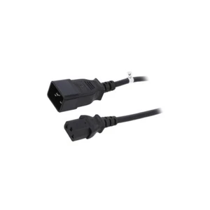53991 Kabel IEC C13 weiblich,IEC C20 männlich 1,2m schwarz 10A QOLTEC - Picture 1 of 1