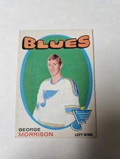 1971-72 O-PEE-CHEE HOCKEY #223 GEORGE MORRISON RC ROOKIE ST. LOUIS BLUES b