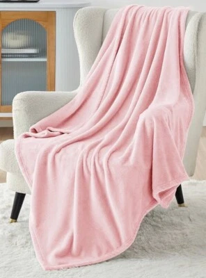 NUEVO EN CAJA Manta de Vellón Bedsure 50x60 Rosa 300GSM Peluche Suave Ligero Foto 1 de 4