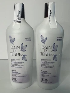 2 Bain de Terre Lavender Color Enhancing Shampoo- Blond Toning 13.5oz Each - Picture 1 of 6