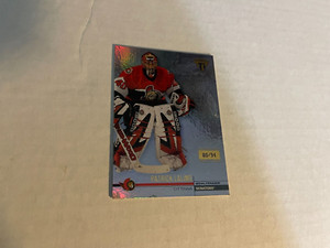2001-02 PRIVATE STOCK TITANIUM PATRICK LALIME SP PREMIERE DATE 80/94 SENATORS