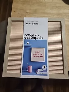Room Essentials 12"×12" Peach Display Message Letter Board - Picture 1 of 2