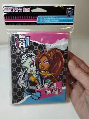 Tarjetas de agradecimiento de Monster High Foto 1 de 4