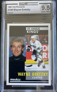 1991 Pinnacle Français #100 Wayne Gretzky Los Angeles  GAI Gem Mint 9.5 - Picture 1 of 2