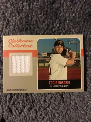 2019 Topps Heritage EDDIE ROSARIO Clubhouse Collection Relic - Image 1 of 2