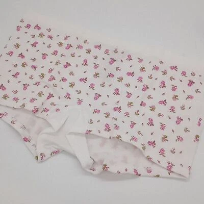 Victorias Secret Panty Womens XL Seamless Waffle Boyshort White Daisy Floral - Image 1 of 4