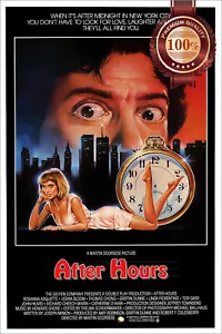 AFTER HOURS 1985 80s ORIGINAL RETRO CINEMA FILM MOVIE PRINT PREMIUM POSTER - Foto 1 di 6