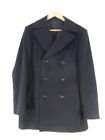 Jaeger - Double Breasted Coat - Wool - Black - Size 44" Chest