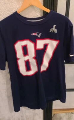 NFL Nike New England Patriots Rob Gronkowski Shirt Men XL Super Bowl XLIX Jersey - Image 1 of 4