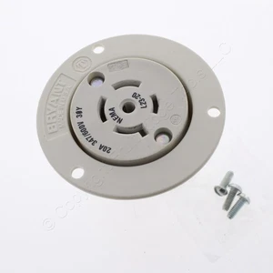 Bryant L23-20 Locking Flanged Outlet Turn Lock L23-20R 20A 347/600V 3ØY 72320ER - Picture 1 of 6
