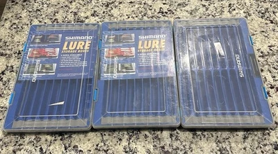 3 Синий Shimano рыболовная приманка лоток палка джерк приманка снасти коробка SHM-37ST лот из 3 - Изображение 1 из 4