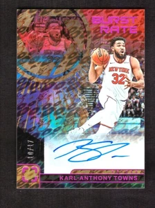 2024-25 Panini Photogenic Karl Anthony Towns Burst Rate Diskettes FOTL Auto /17 - Picture 1 of 2