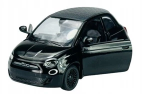 Fiat 500e Family Italian Car Model Diecast Black Toy 1:28 Scale Kinsmart - Picture 1 of 9