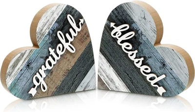 2 Piezas Decoraciones de Mesa Rústica para Sala de Estar Hogar Granja Mesa Centros de Mesa Foto 1 de 2