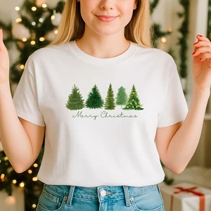 2025 Weihnachten Unisex Tshirt, Night before Christmas Family, Greenary (CH) - Bild 1 von 5