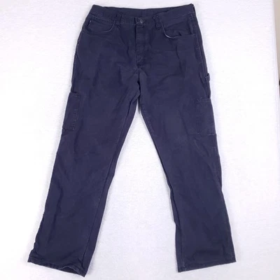 Bulwark FR Men’s Navy Flame Resistant Work Pants 36x32 UltraSoft Cargo Rugged - Image 1 of 4