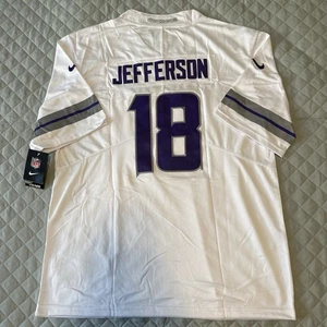 Justin Jefferson Jersey White Mens Large Stitched Minnesota Vikings #18 - Picture 1 of 4