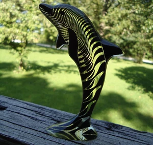 De Colección Palatnik Lucite Delfín Escultura OP ART Firmada Años 70 Coleccionable 4.25" LEER - Imagen 1 de 13