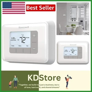Modern Wi-Fi Programmable Thermostat with Backlit Display & Easy Controls - Picture 1 of 4
