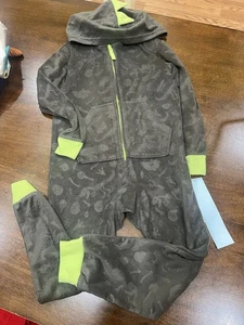 Boys Dinosaur One Piece Sleep Set XS NWT Cat & Jack  - Picture 1 of 2