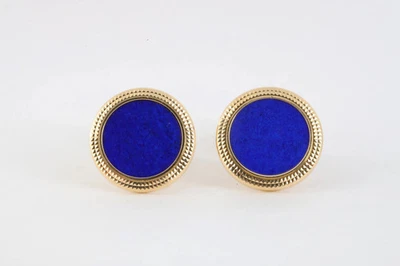 Gemelos Patek Philippe Calatrava oro amarillo 18k lapislázuli (19,12 g.) Foto 1 de 3