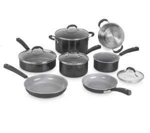 Cuisinart 54C-11BK Advantage Nonstick Ceramica 11 Piece Cookware Set - Picture 1 of 3