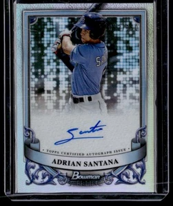 Adrian Santana 2024 Bowman Sterling Auto Refractor #PA-AS Tampa Bay Rays - Picture 1 of 2