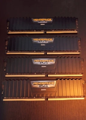 Corsair Vengeance 32GB DDR4 3000 MHz (4x8) CMK16GX4M2B3000C15 LPX C15 XMP - Image 1 of 2