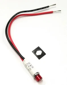 Luz Piloto Indicadora LED 24V DC 1813-24V, Solico RED, 0.312" Montaje Agujero Redondo - Imagen 1 de 1