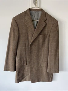 HICKEY FREEMAN Men's 42R Wool Cashmere Sport Coat Blazer Boardroom 1-Vent 3B - Picture 1 of 16