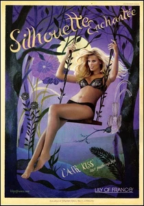 2008 magazine Ad for LILY OF FRANCE Silhouette Enchantée Lace Pushup Bra 093025 - Picture 1 of 1