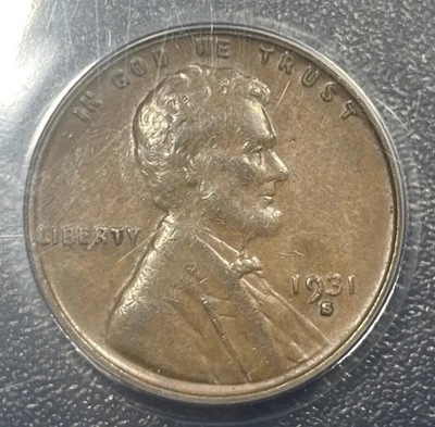 1931-S Lincoln Wheat Cent 1C ANACS EF40 XF40 Key Date - Image 1 of 4