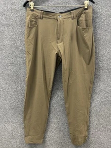 Pantalones de chándal Bylt Ace para hombre caqui tostado elástico rendimiento gimnasio activo 33X28 - Imagen 1 de 16