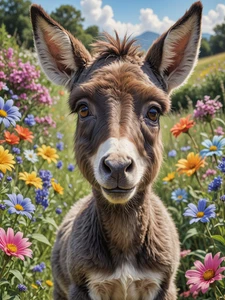 Donkey Farm Rustic Cattle Cowboy High Quality Canvas/Photo Paper PA25 - Picture 1 of 6