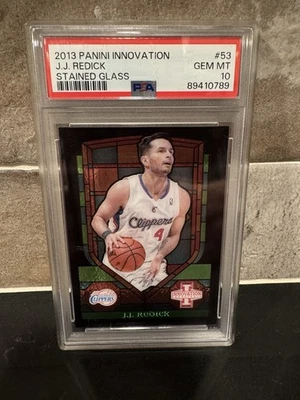 2013-14 PANINI-INNOVATION BASKETBALL J.J. REDICK "STAINED GLASS" INSERT CARD #53 - Image 1 of 2