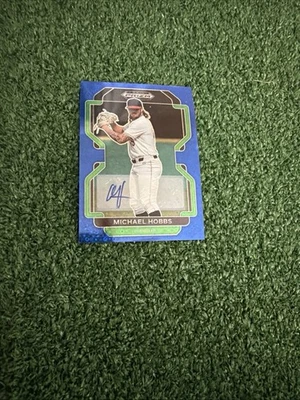 Michael Hobbs 2022 Panini Prizm Draft Autographs Blue PrizmSN /25 PDP220. AD1 - Image 1 of 2
