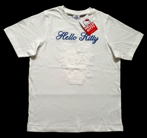 HELLO KITTY T-Shirt XStoXL White Cotton Short Sleeve BNWT Primark Licenced - Picture 1 of 3