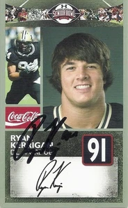 TARJETA SENIOR BOWL FIRMADA POR RYAN KERRIGAN PURDUE CON CERTIFICADO DE AUTENTICIDAD - Imagen 1 de 1