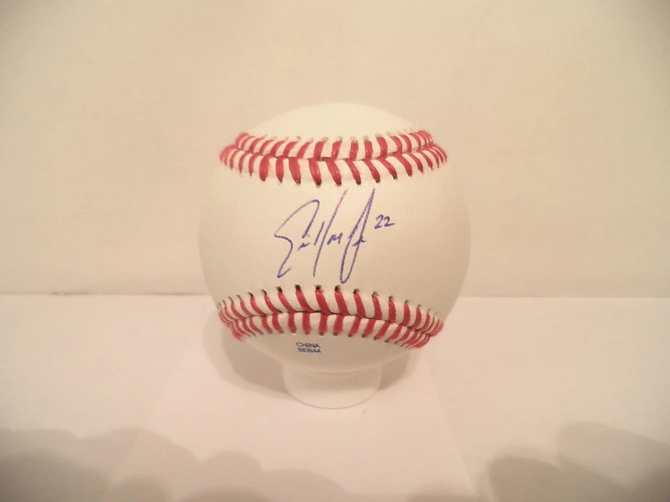 Eric Young Jr. Béisbol autografiado firmado - MLB NY Mets Rockies Braves - con certificado de autenticidad Foto 1 de 1