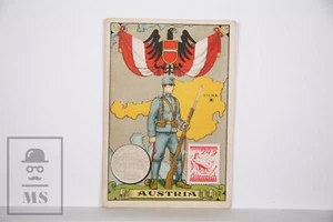 Trading Card - Flag, Soldier & Country. 12, Austria - Spanish Chocolate Adv. - Foto 1 di 2